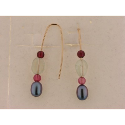 Pendientes Oro Piedras Pendientes Oro Piedras