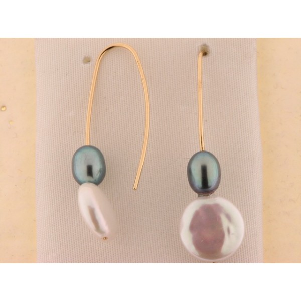 Pendientes Oro Perlas