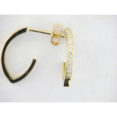 Pendientes Aro Oro Piedras Pendientes Aro Oro Piedras