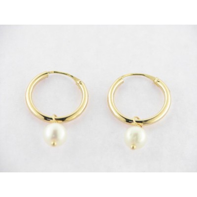 Pendientes Aro Perla Pendientes Aro Perla