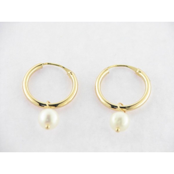 Pendientes Aro Perla