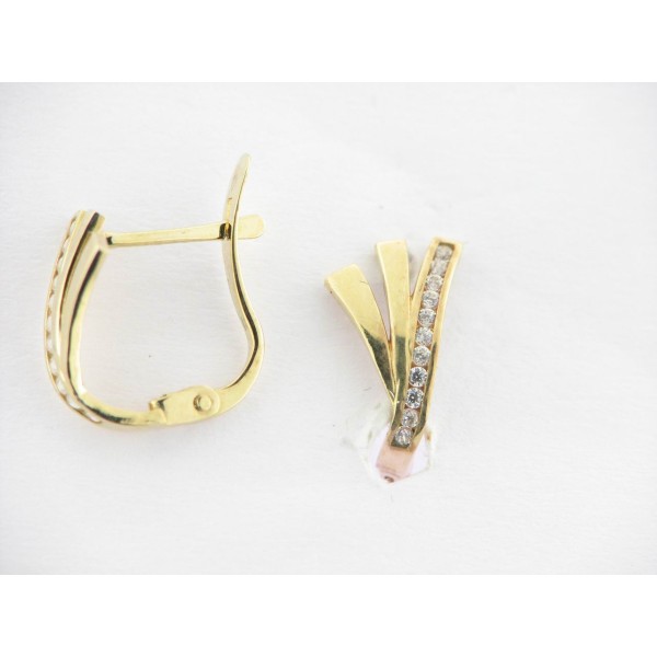 Pendientes Oro Piedras
