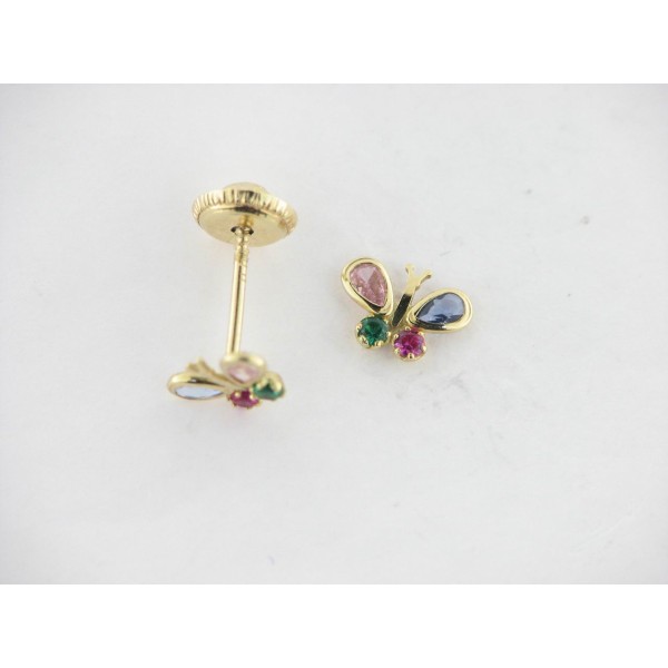 Pendientes Oro Piedras