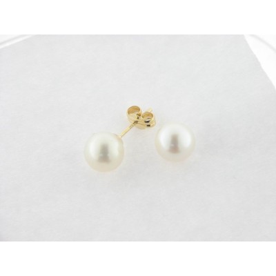 Pendientes Oro Perla 7 mm Pendientes Oro Perla 7 mm