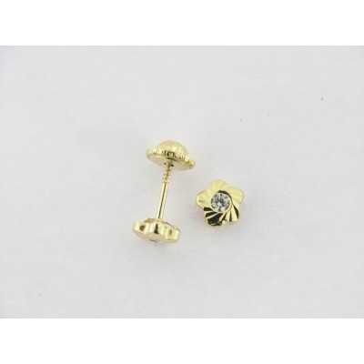 Pendientes Oro Blanco Piedra Pendientes Oro Blanco Piedra