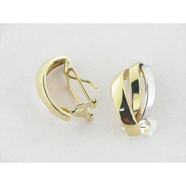 Pendientes Oro Bicolor