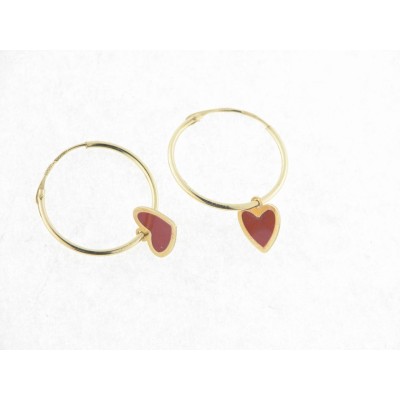 Pendientes Aro Oro Con Colgante Pendientes Aro Oro Con Colgante