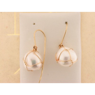 Pendientes Oro Perla Pendientes Oro Perla